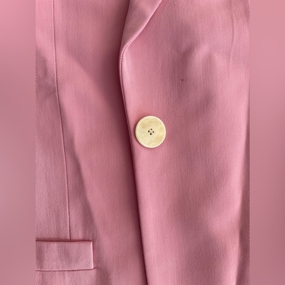 Loewe SINGLE-BREASTED BLAZER COAT IN PINK - Picture 6 of 9